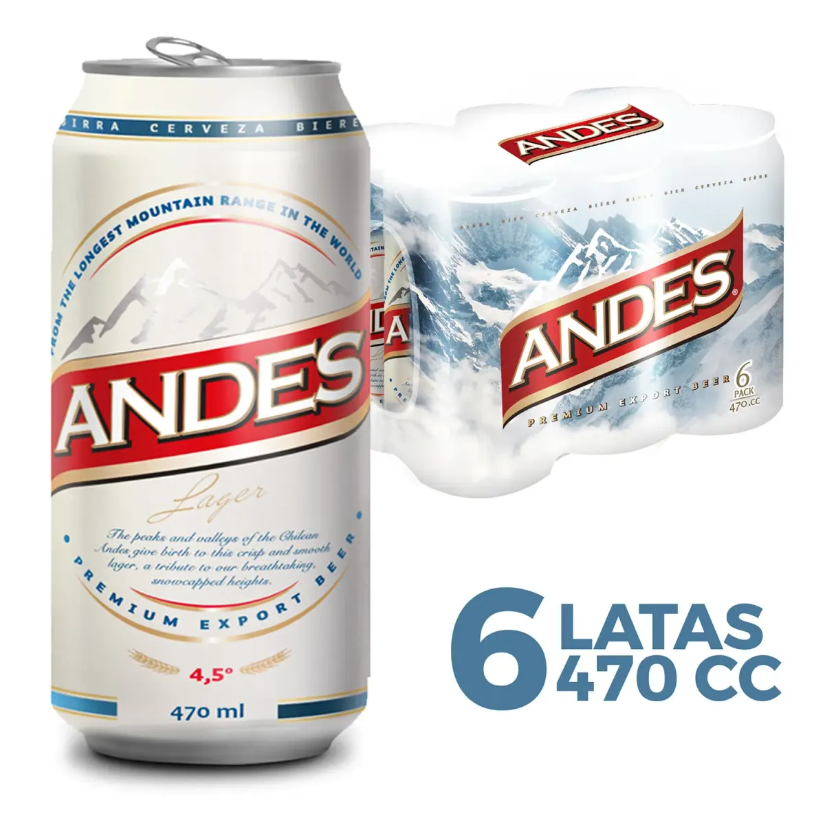 Cerveza Andes Laton 470ml