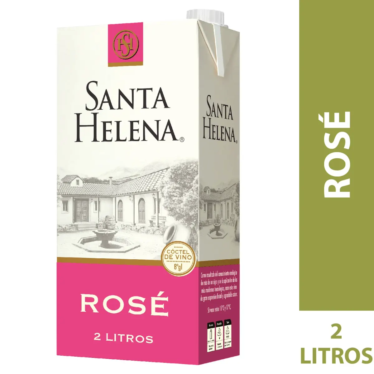 Vino Santa Helena 2 Lt Rose