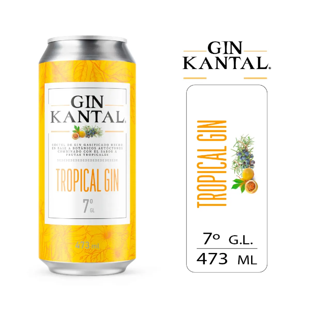 Tropical Gin Kantal 473Cc