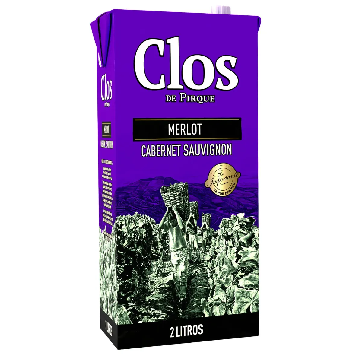 Vino Clos De Pirque Merlot 2 Lt Caja