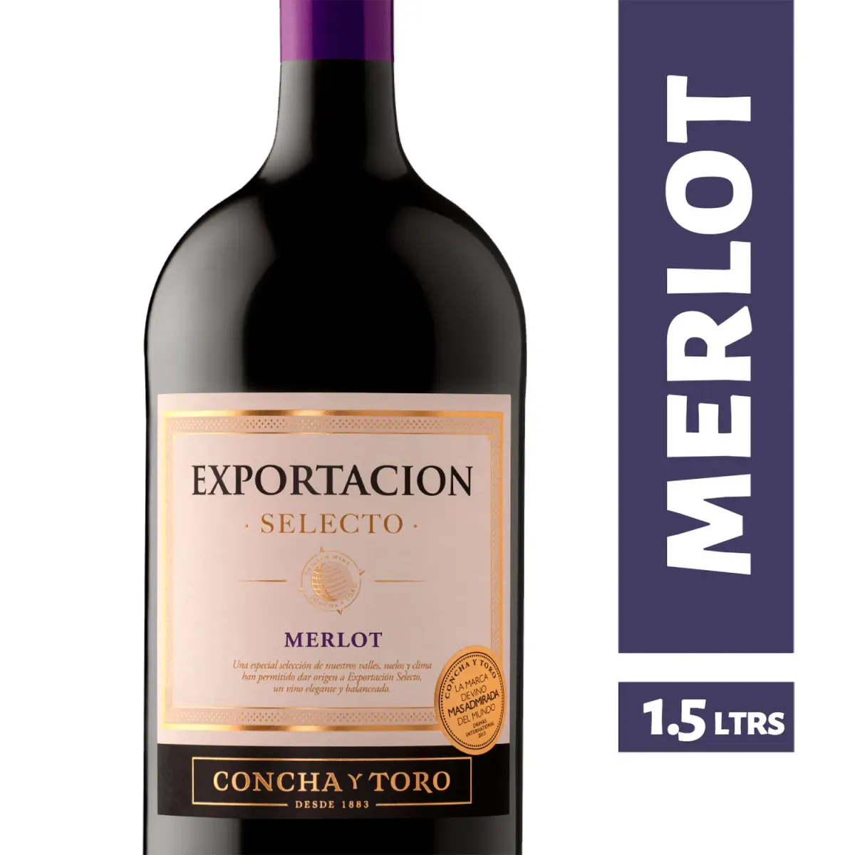 Vino Exportacion Selecto Merlot 1.5lt