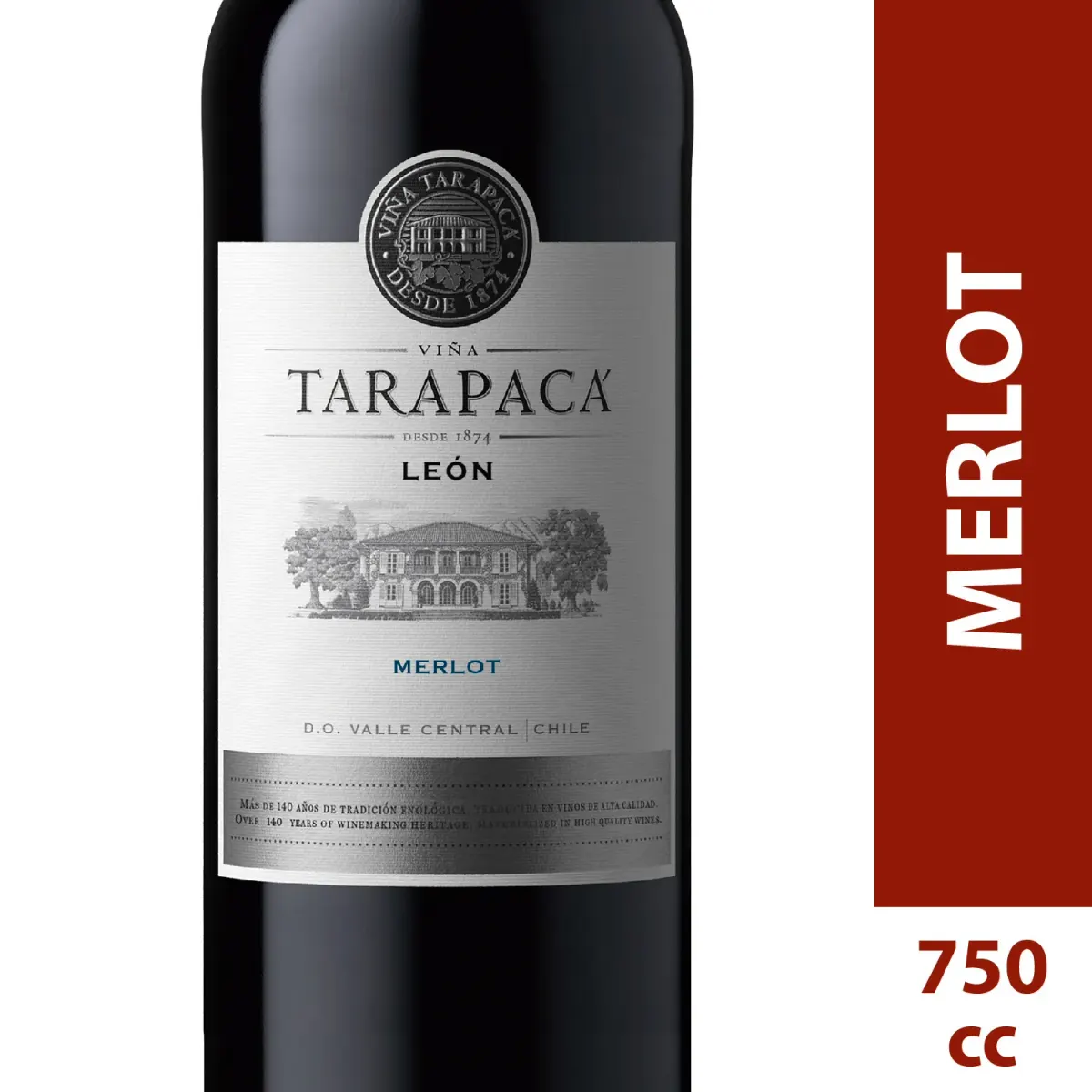 Vino Leon De Tara Merlot Bot 700cc