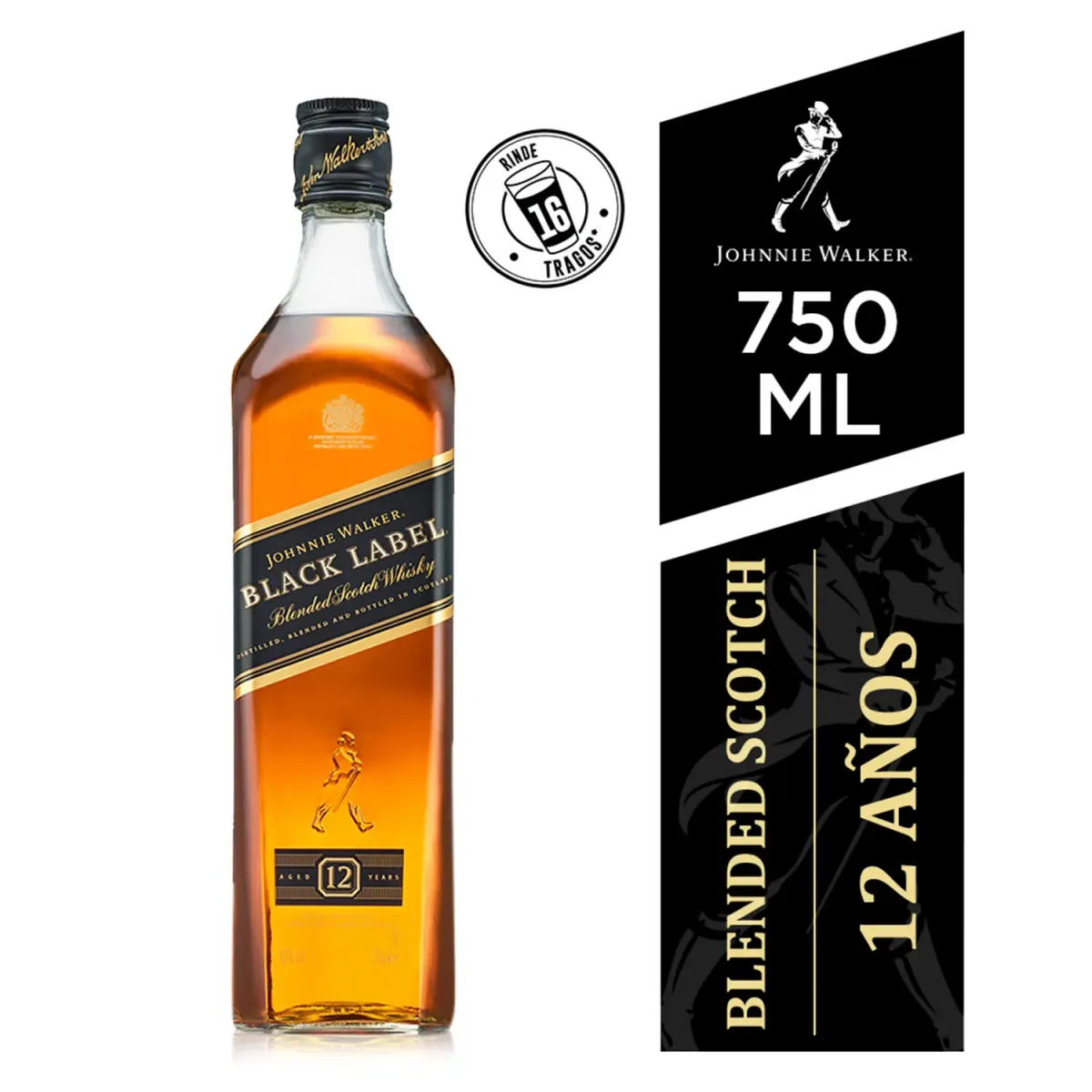 Whisky Johnnie Walker 750cc