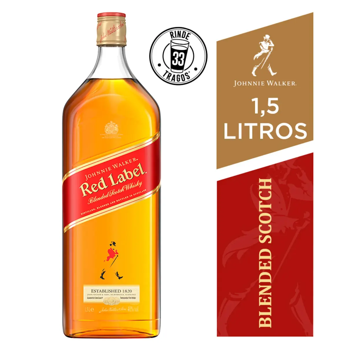 Whisky Red Label Johnnie W 1lt