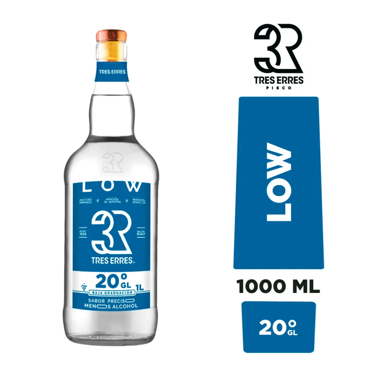 Pisco Tres Erres 1 Litro