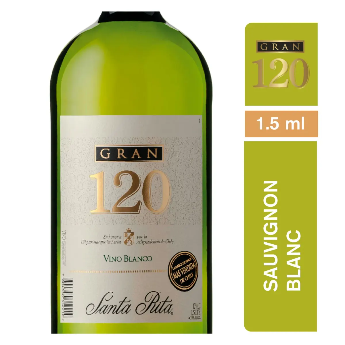 Vino Gran 120 Blanco 1.5lt