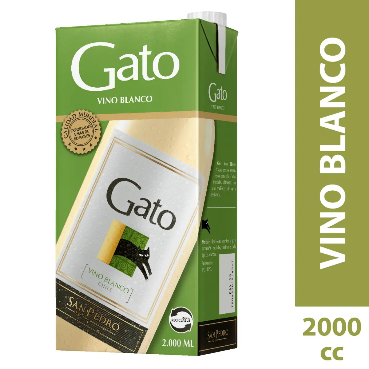 Vino Gato Blanco Caja 2lt