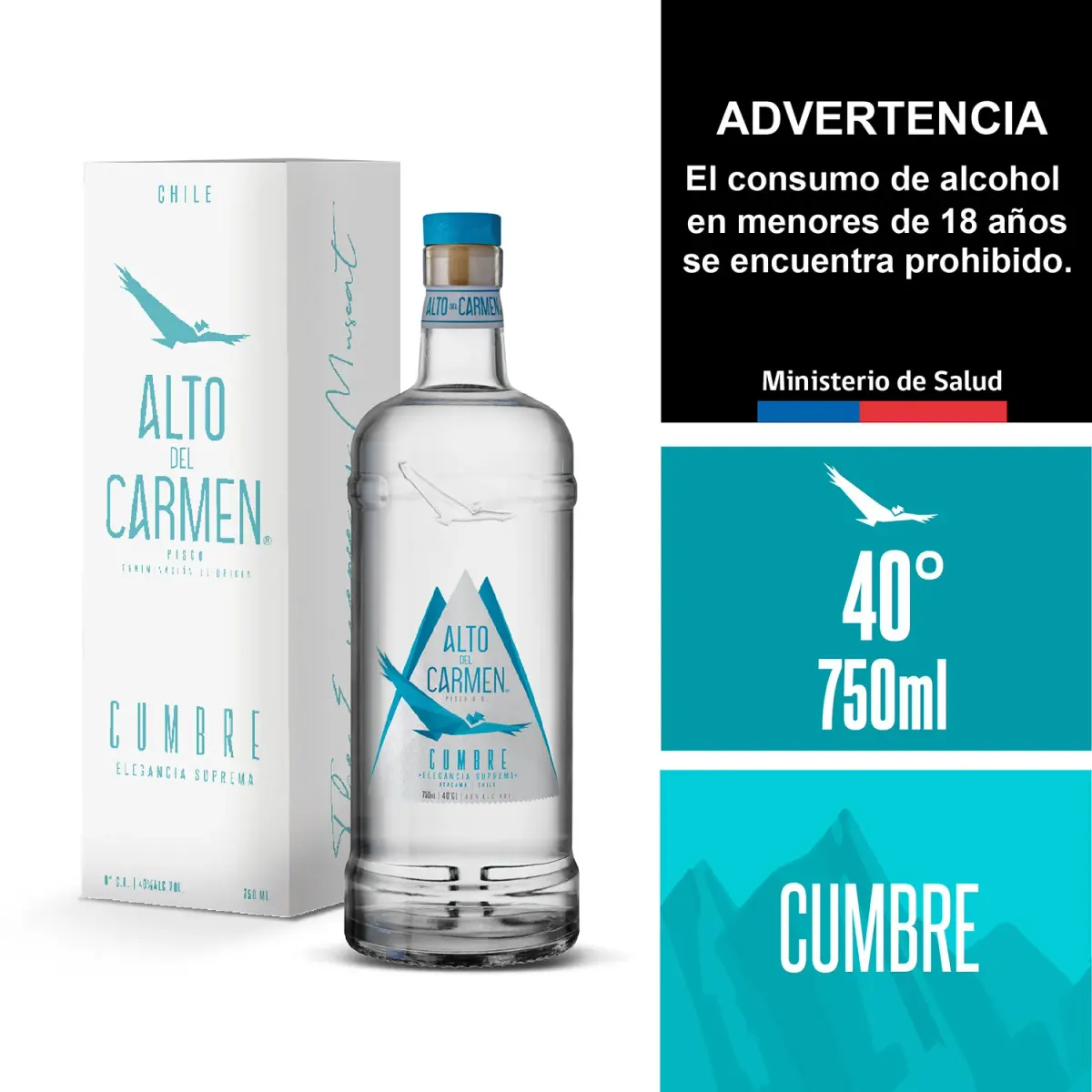 Pisco Alto Del Carmen 35 Bot 1lt