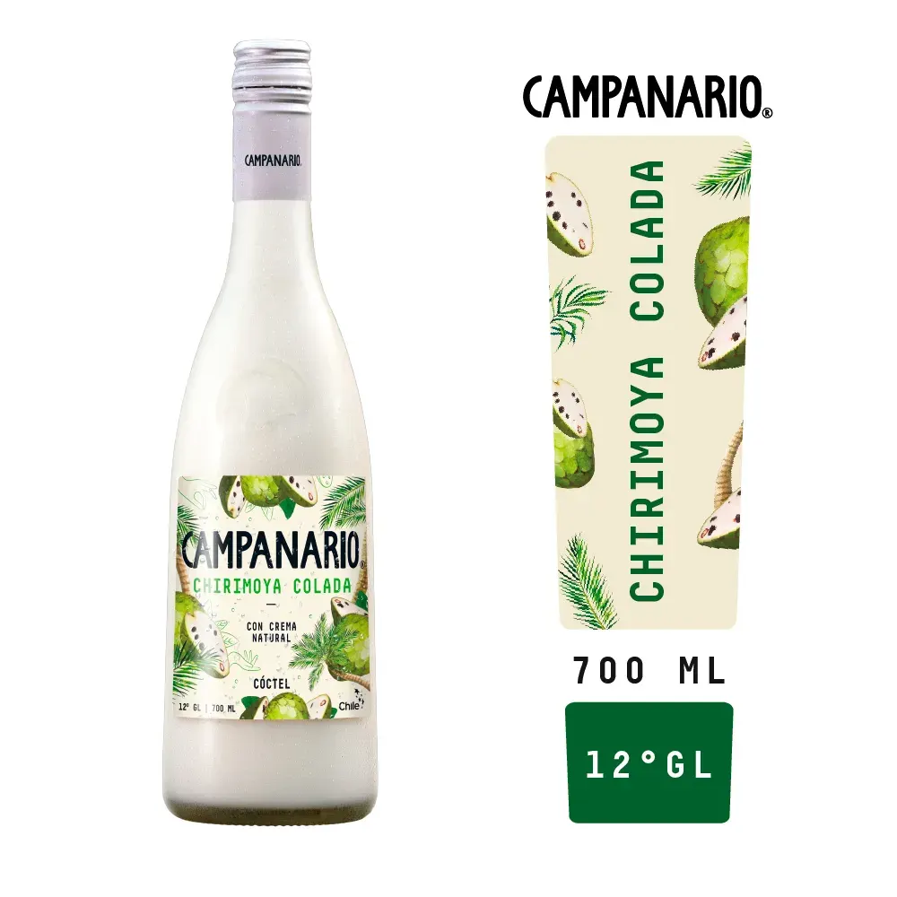 Pisco Chirimoya Colada Campanario 700cc